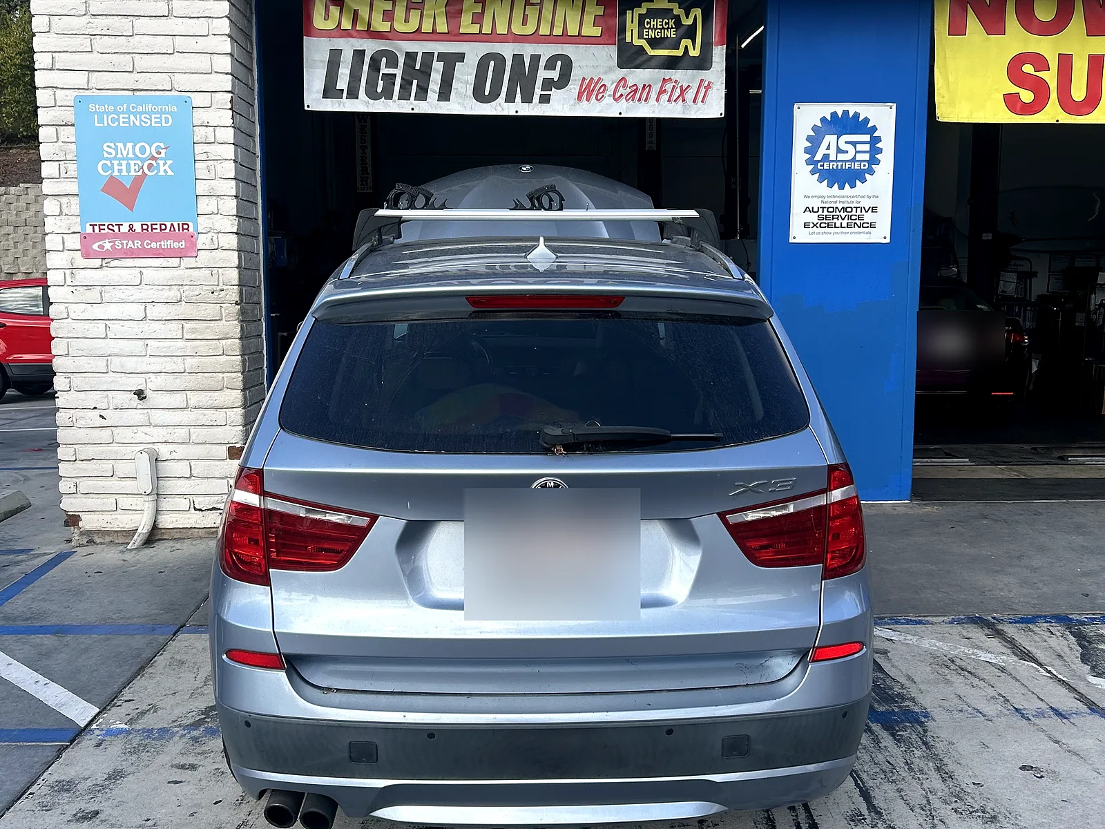 Auto A/C repair in Encinitas, CA: BMW SUV at our bay door