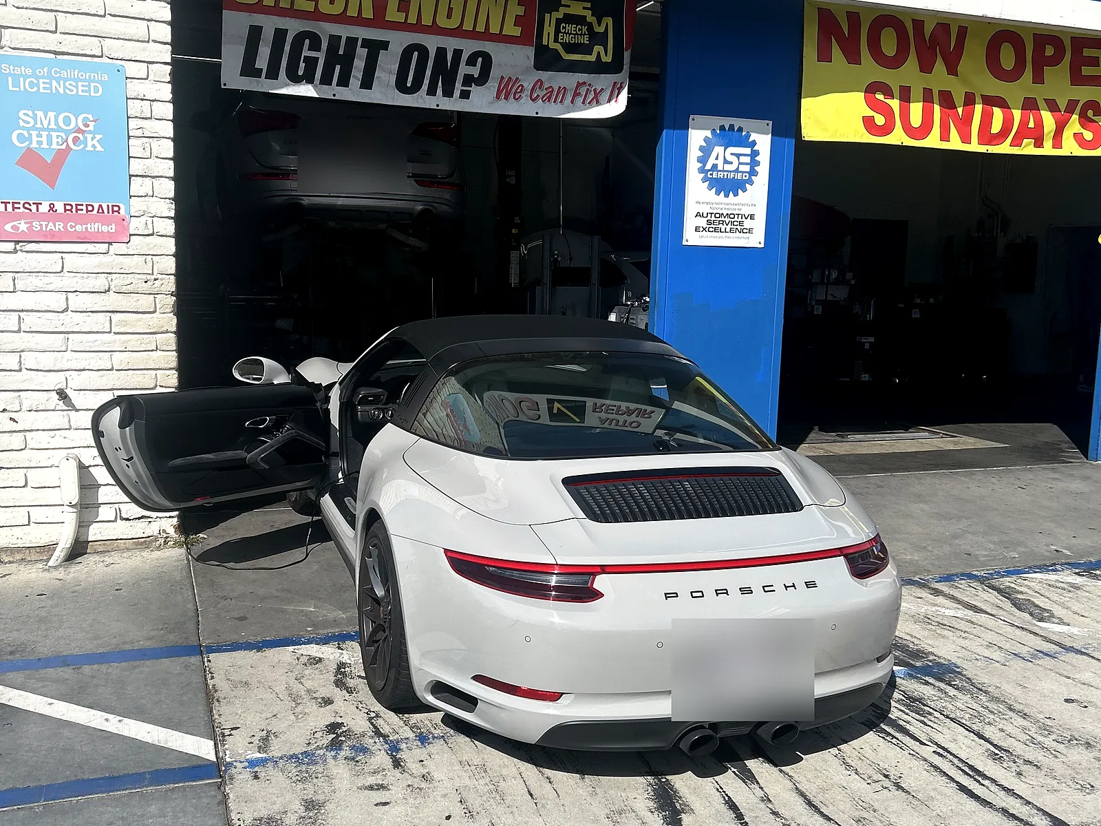 Engine repair in Encinitas, CA: Porsche 911 at our bay