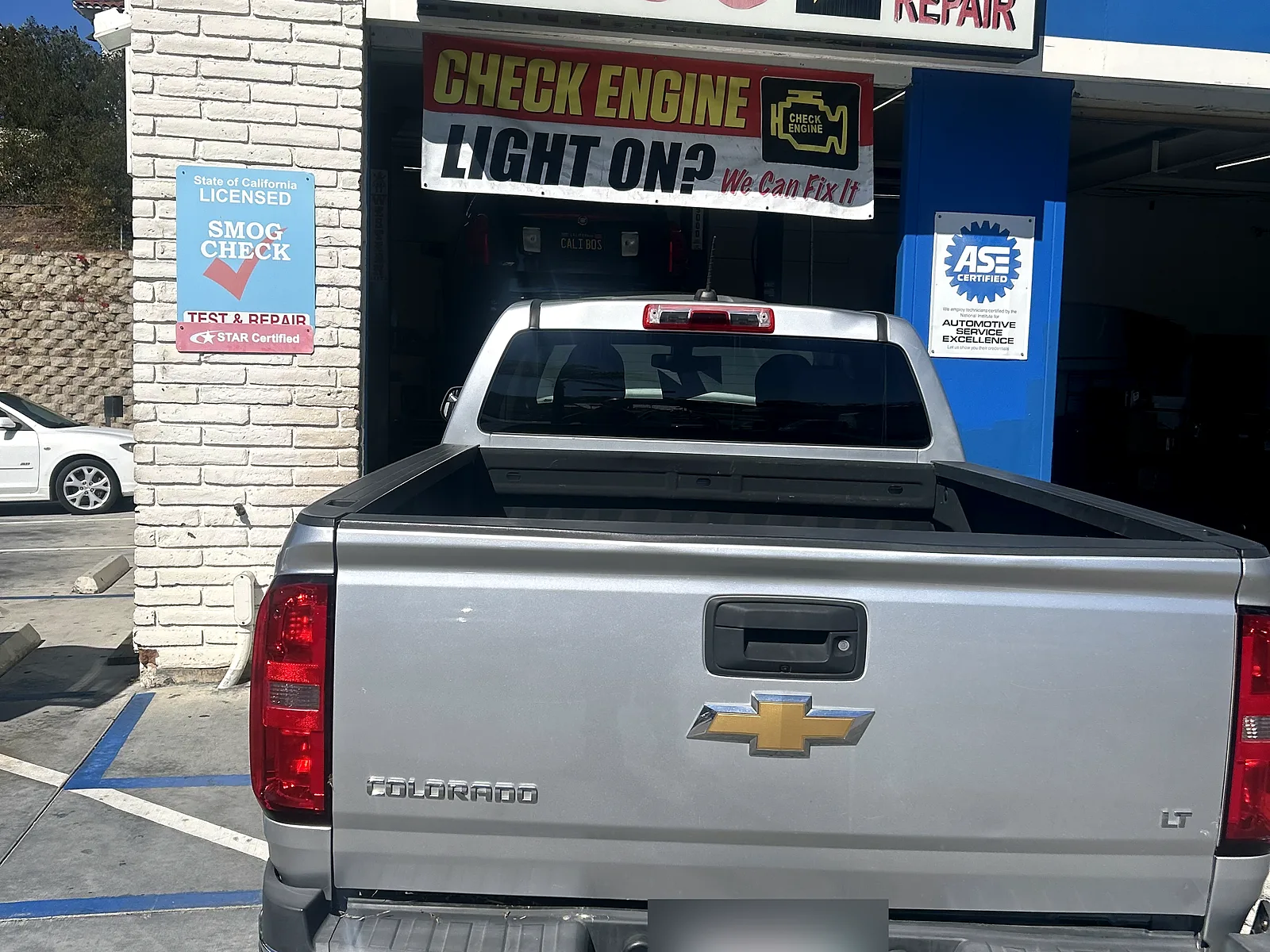 Exhaust and muffler repair in Encinitas, CA: Chevrolet Colorado pickup at our bay