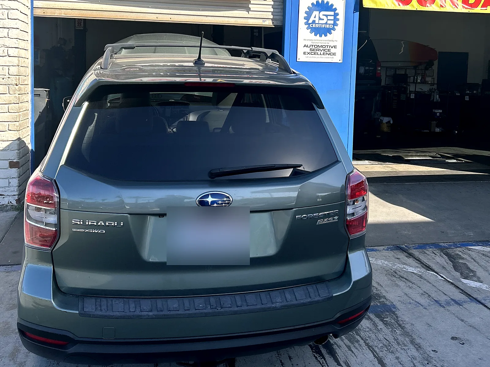 Japanese auto repair in Encinitas, CA: Subaru Forester at our service bay