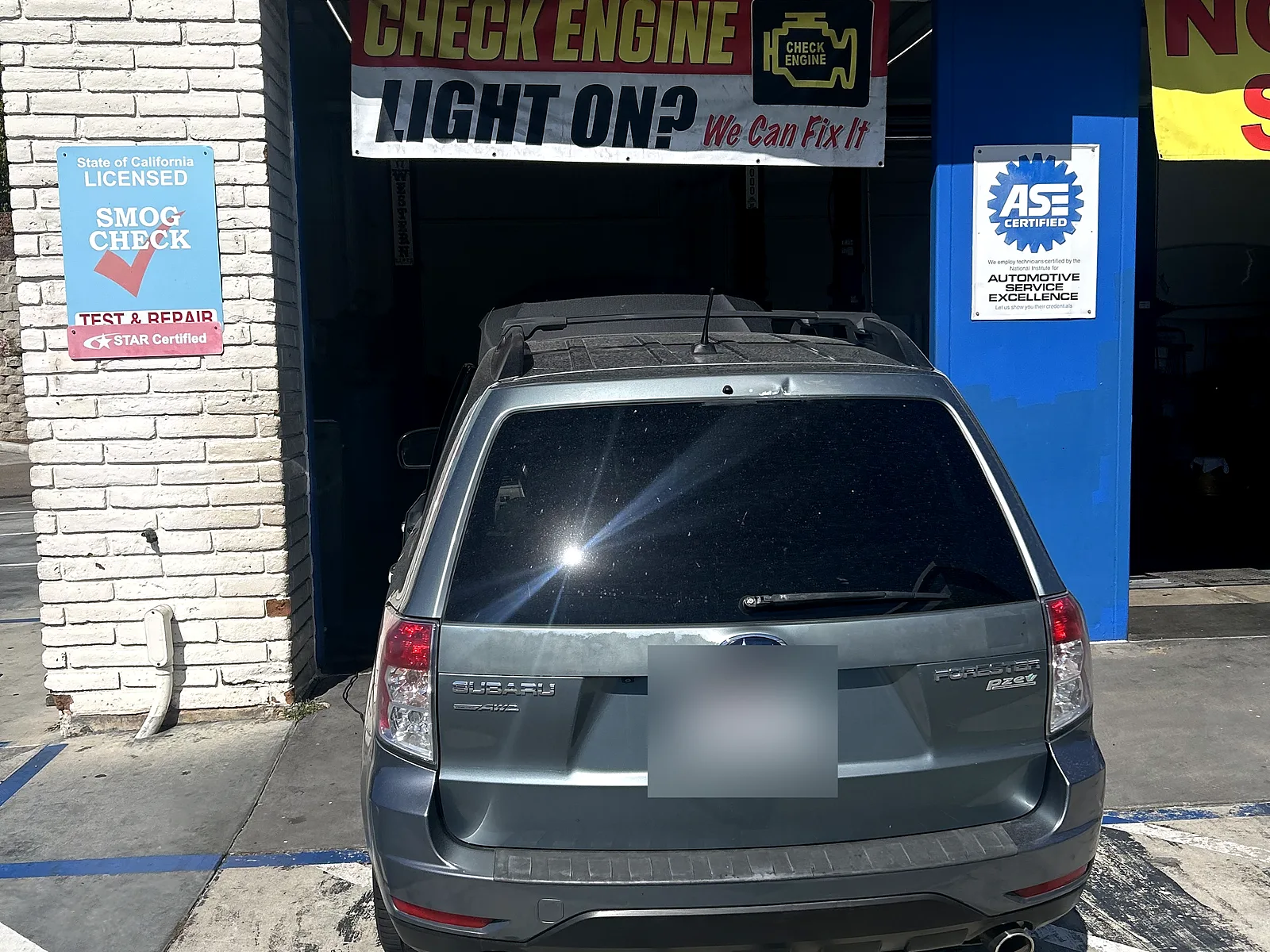 Radiator repair in Encinitas, CA: Subaru SUV at our bay