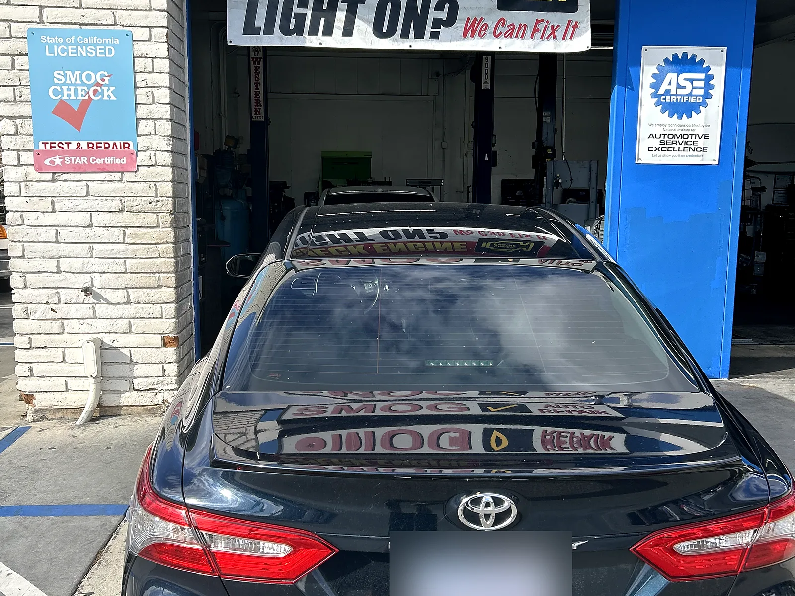 Transmission repair in Encinitas, CA: Toyota Camry at our service bay